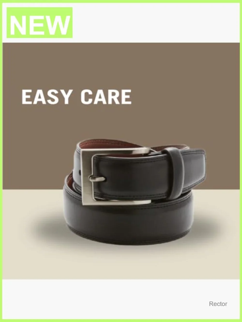 Genuine Leather Belt with Prong Buckle - Extended Sizes 30-54